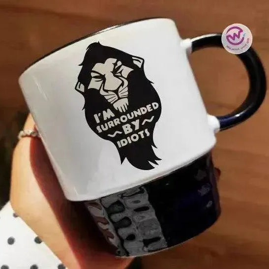 Ribbed Mug - Black - Lion King - WE PRINT