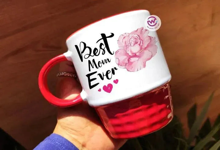 Ribbed Mug - Black -Mother's Day Designs - WE PRINT