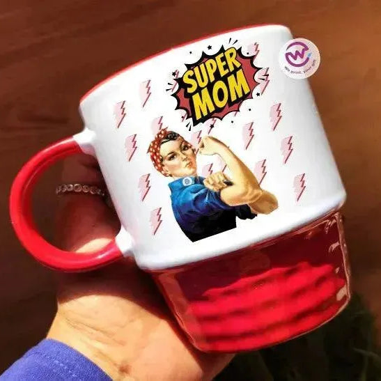 Ribbed Mug - Black -Mother's Day Designs - WE PRINT