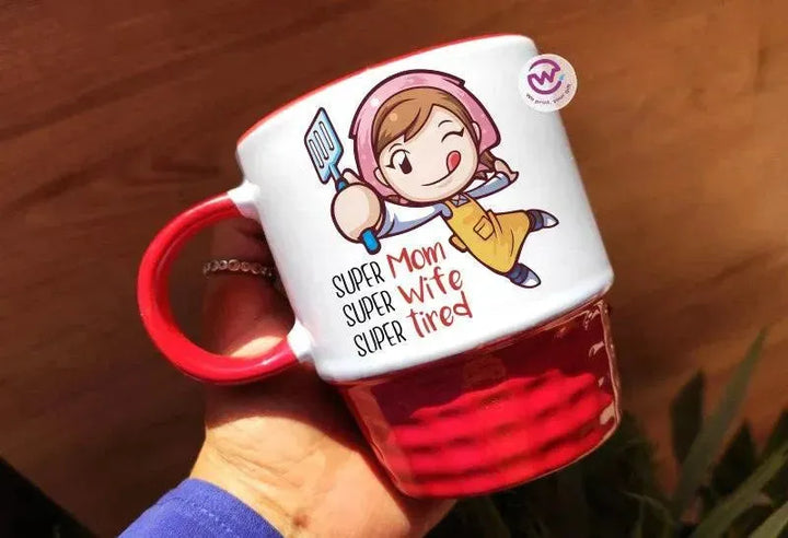 Ribbed Mug - Black -Mother's Day Designs - WE PRINT