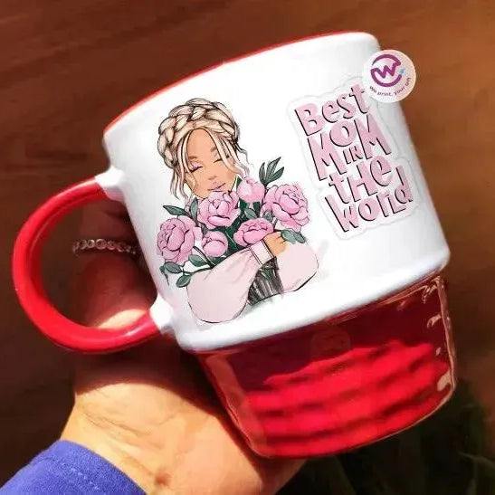 Ribbed Mug - Black -Mother's Day Designs - WE PRINT