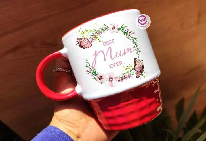 Ribbed Mug - Black -Mother's Day Designs - WE PRINT