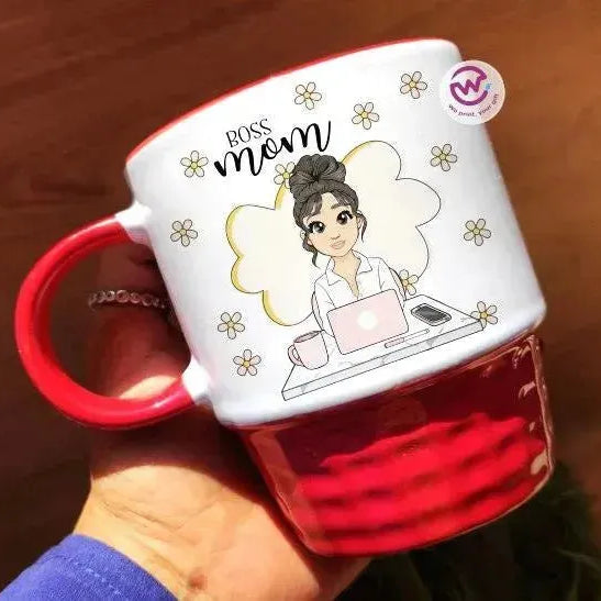 Ribbed Mug - Black -Mother's Day Designs - WE PRINT