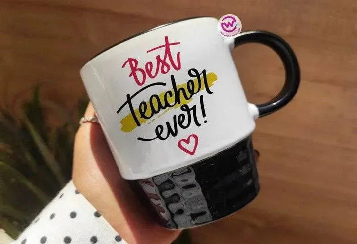 Ribbed Mug - Black - Teacher - WE PRINT