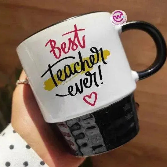 Ribbed Mug - Black - Teacher - WE PRINT