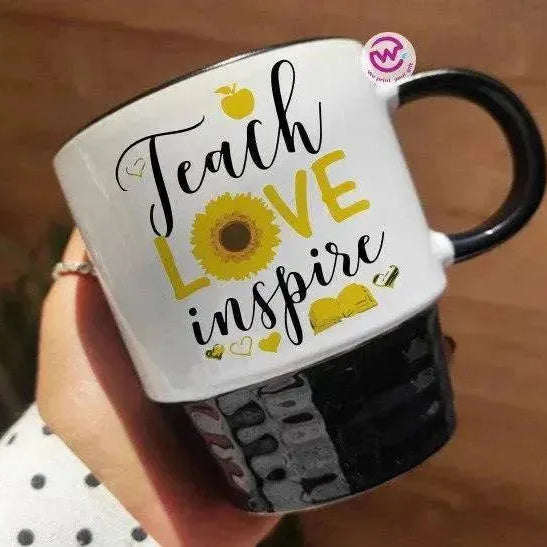Ribbed Mug - Black - Teacher - WE PRINT