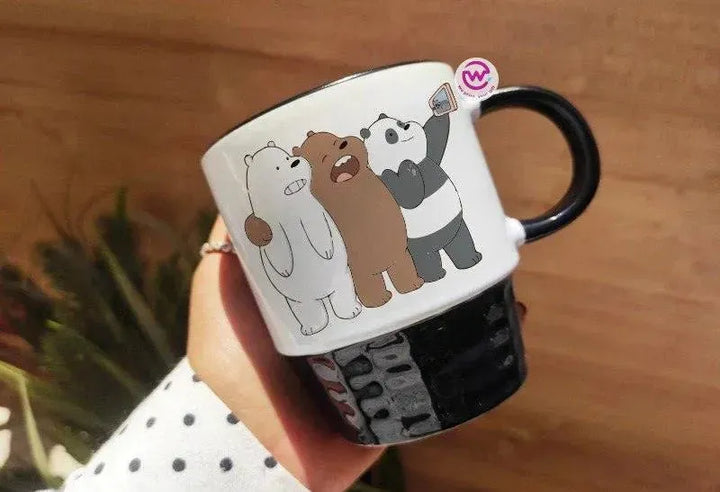 Ribbed Mug - Black - We bear bears - WE PRINT