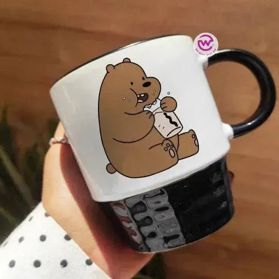 Ribbed Mug - Black - We bear bears - WE PRINT