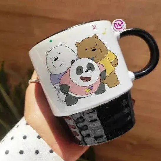 Ribbed Mug - Black - We bear bears - WE PRINT