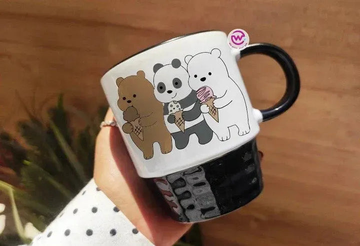 Ribbed Mug - Black - We bear bears - WE PRINT