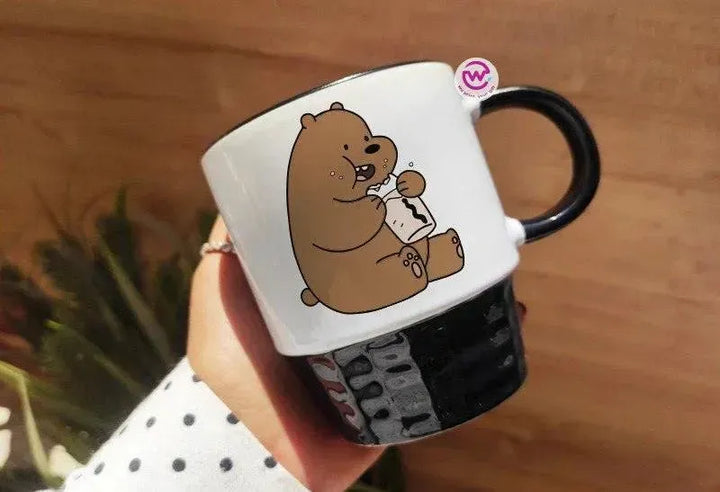 Ribbed Mug - Black - We bear bears - WE PRINT