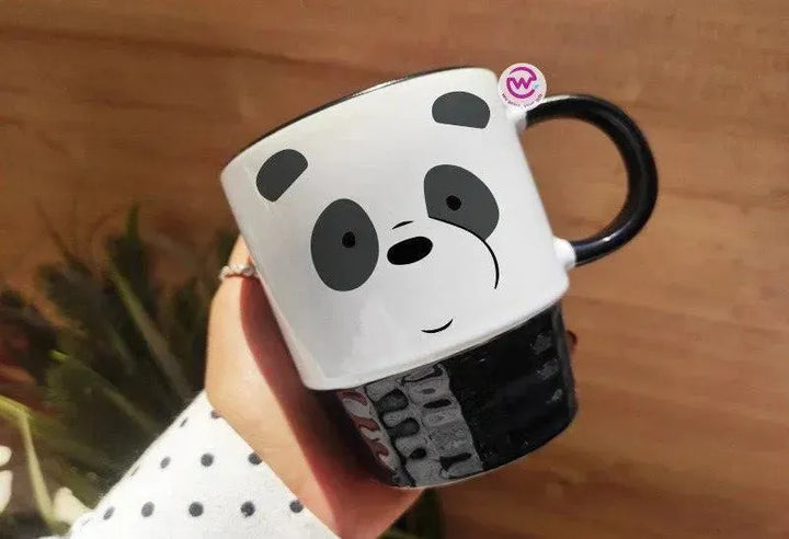 Ribbed Mug - Black - We bear bears - WE PRINT