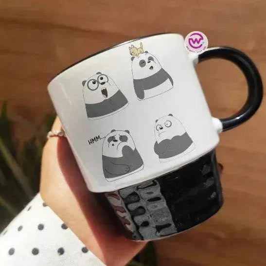 Ribbed Mug - Black - We bear bears - WE PRINT