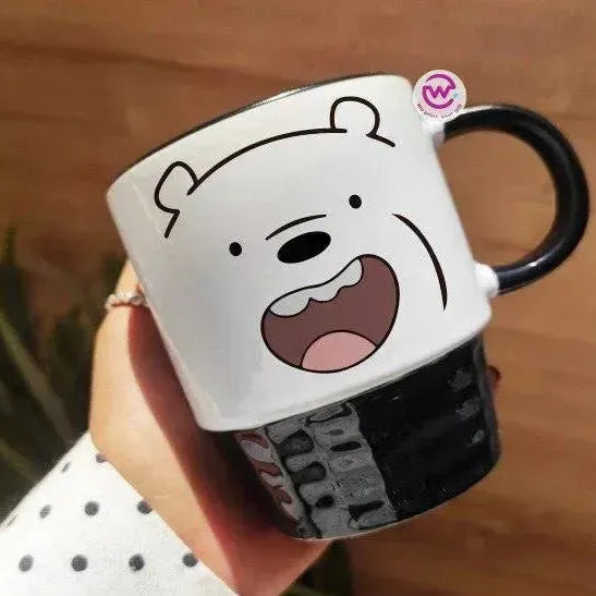 Ribbed Mug - Black - We bear bears - WE PRINT
