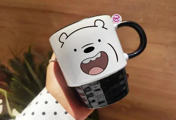 Ribbed Mug - Black - We bear bears - WE PRINT