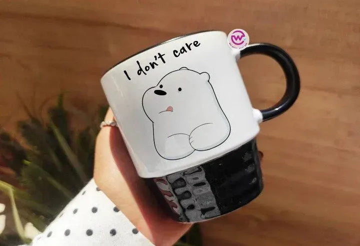 Ribbed Mug - Black - We bear bears - WE PRINT