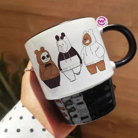 Ribbed Mug - Black - We bear bears - WE PRINT