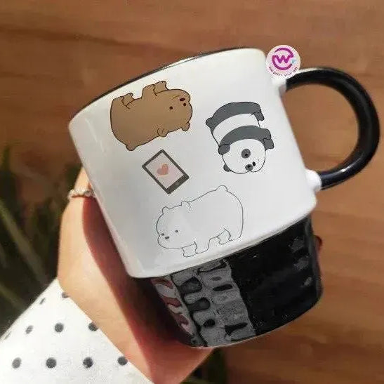 Ribbed Mug - Black - We bear bears - WE PRINT