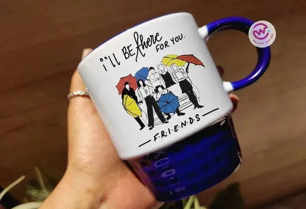 Ribbed Mug - Dark Blue - Friends - WE PRINT