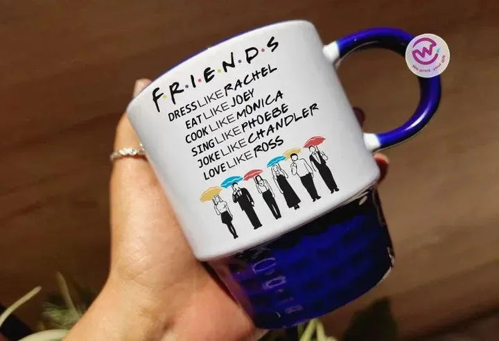 Ribbed Mug - Dark Blue - Friends - WE PRINT