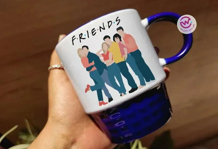 Ribbed Mug - Dark Blue - Friends - WE PRINT