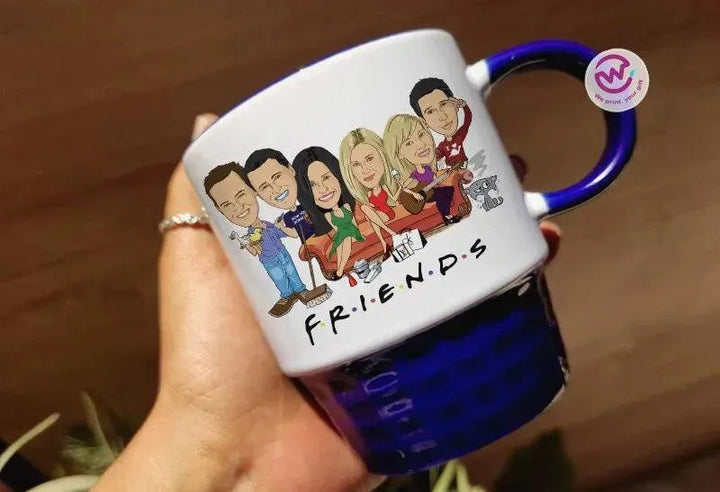 Ribbed Mug - Dark Blue - Friends - WE PRINT