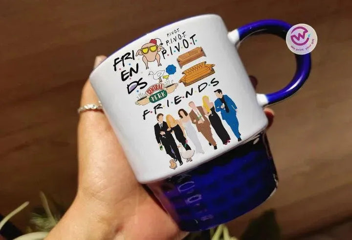 Ribbed Mug - Dark Blue - Friends - WE PRINT