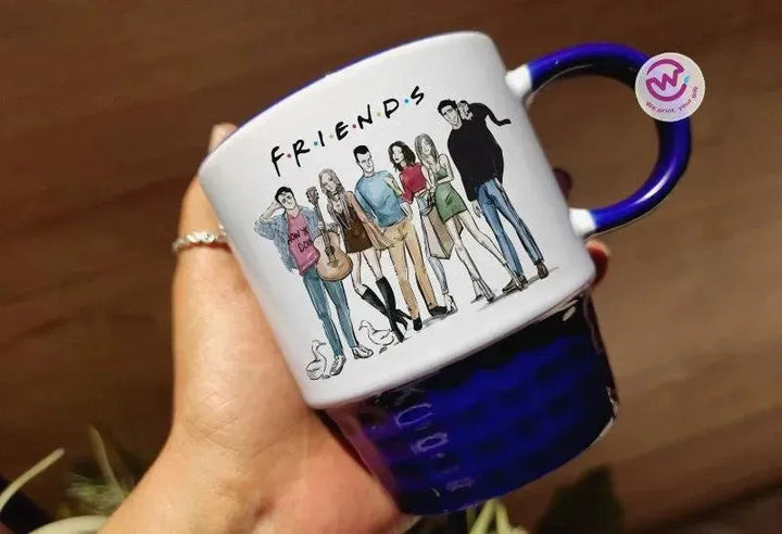 Ribbed Mug - Dark Blue - Friends - WE PRINT