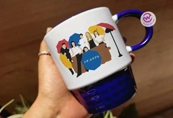 Ribbed Mug - Dark Blue - Friends - WE PRINT