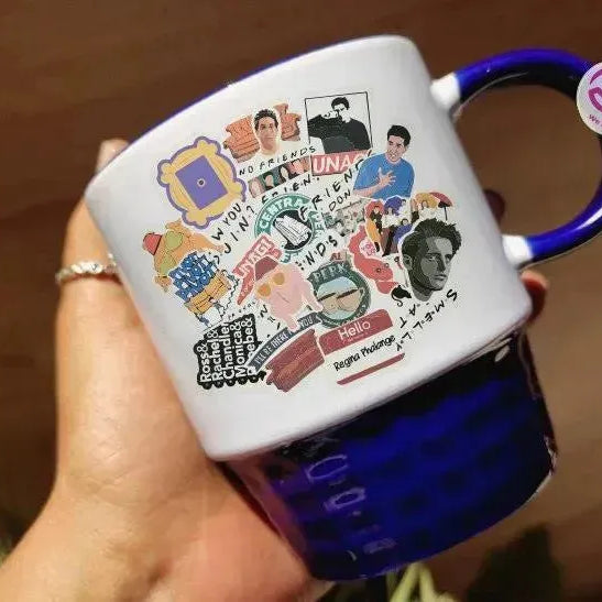 Ribbed Mug - Dark Blue - Friends - WE PRINT