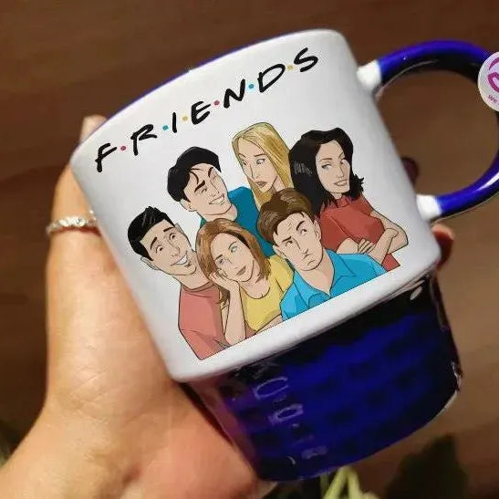 Ribbed Mug - Dark Blue - Friends - WE PRINT
