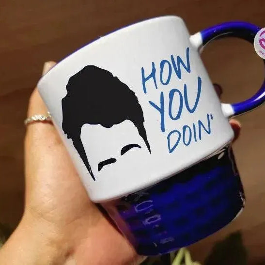 Ribbed Mug - Dark Blue - Friends - WE PRINT