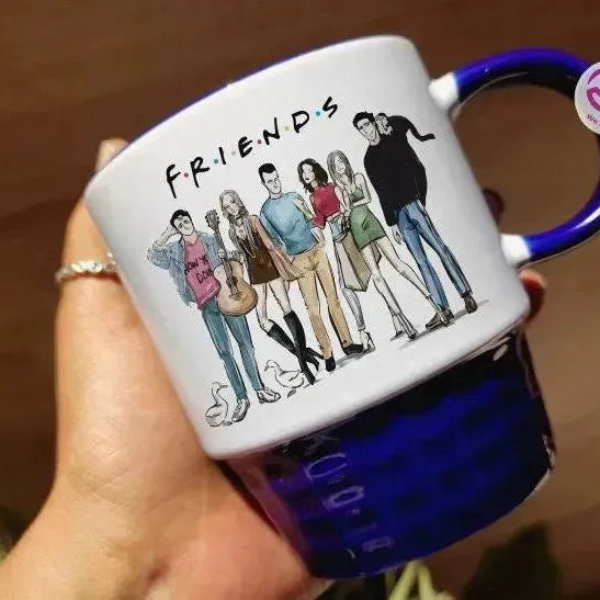 Ribbed Mug - Dark Blue - Friends - WE PRINT