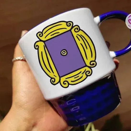 Ribbed Mug - Dark Blue - Friends - WE PRINT