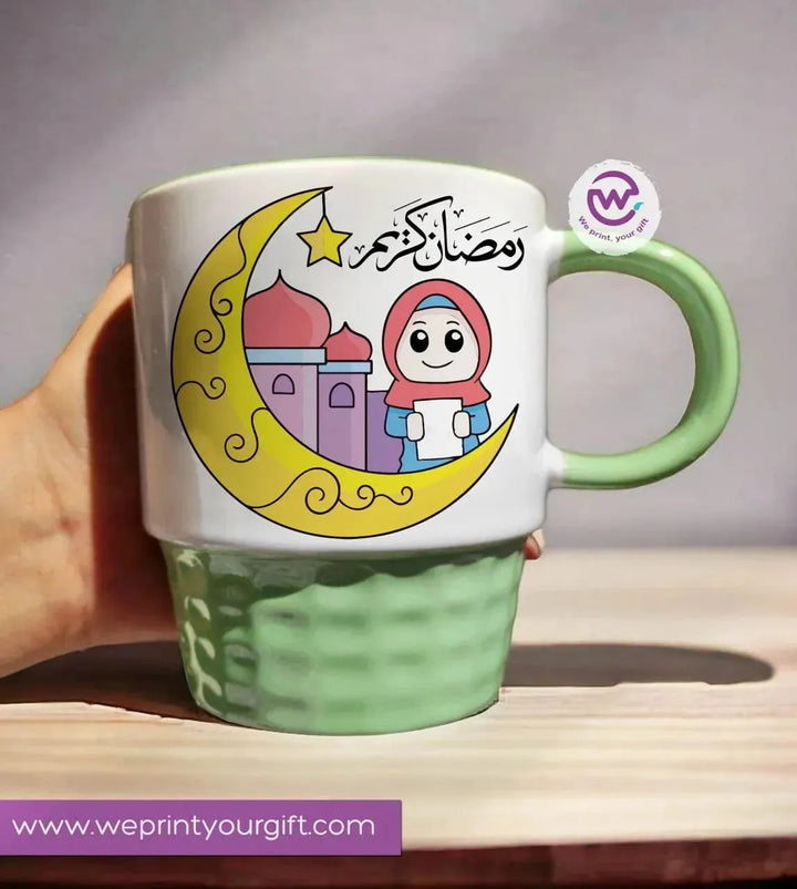 Ribbed Mug - Green - Ramadan - WE PRINT