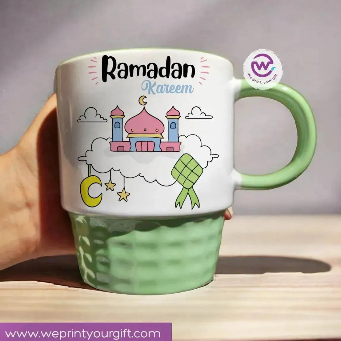 Ribbed Mug - Green - Ramadan - WE PRINT
