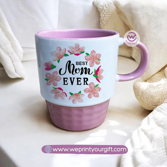 Ribbed Mug- Mom designs - WE PRINT
