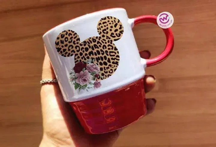 Ribbed Mug - Red - Minnie - WE PRINT