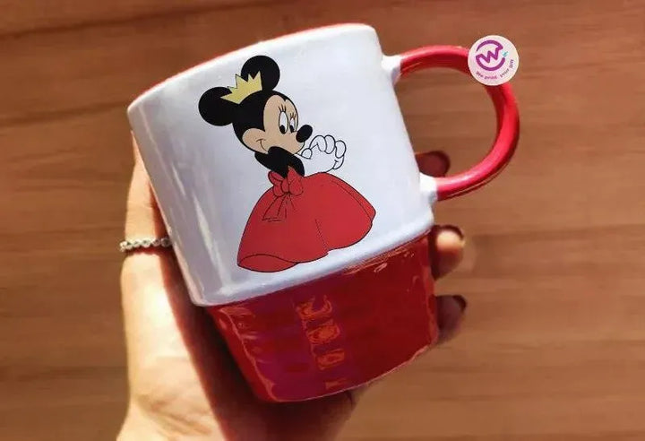 Ribbed Mug - Red - Minnie - WE PRINT