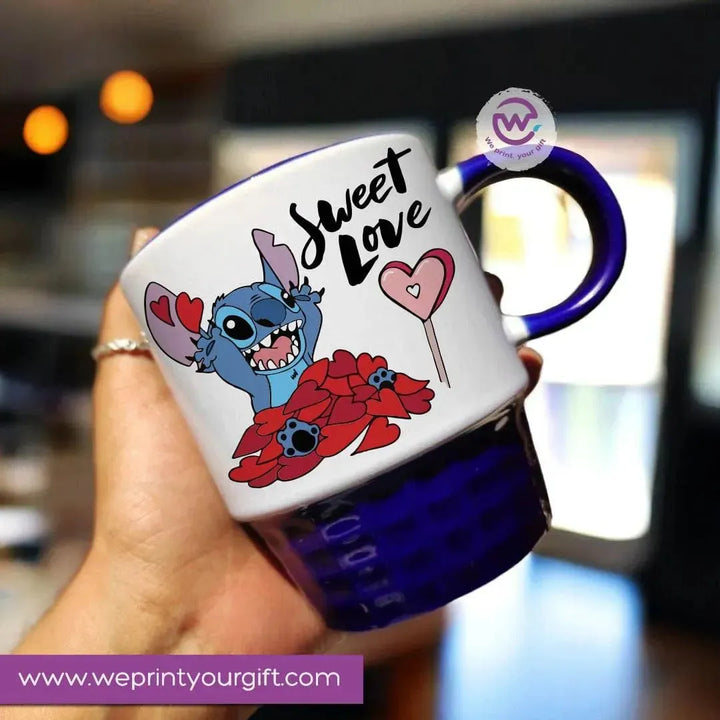 Ribbed Mug - Stitch (Lilo & Stitch) - WE PRINT