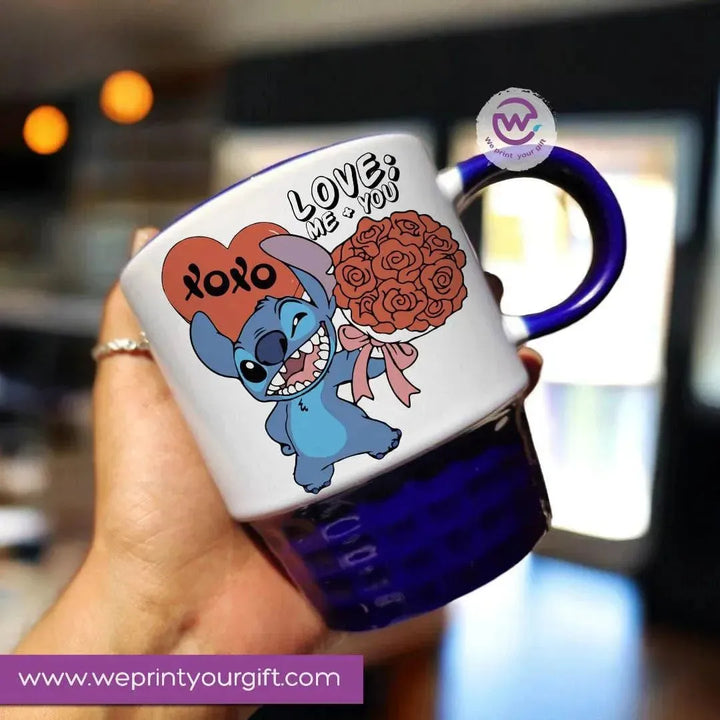 Ribbed Mug - Stitch (Lilo & Stitch) - WE PRINT