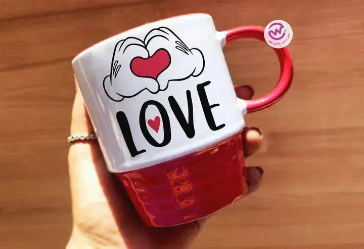 Ribbed Mug - Valentine's Day-love is .... - WE PRINT