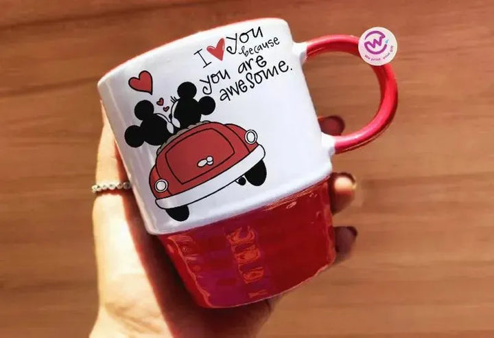 Ribbed Mug - Valentine's Day-love is .... - WE PRINT