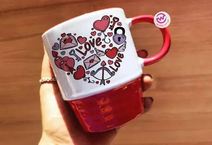 Ribbed Mug - Valentine's Day-love is .... - WE PRINT