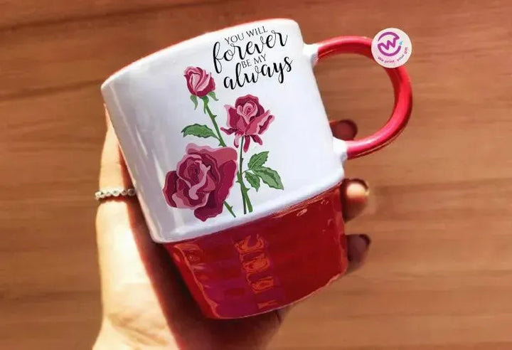 Ribbed Mug - Valentine's Day-love is .... - WE PRINT