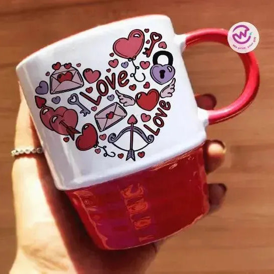 Ribbed Mug - Valentine's Day-love is .... - WE PRINT