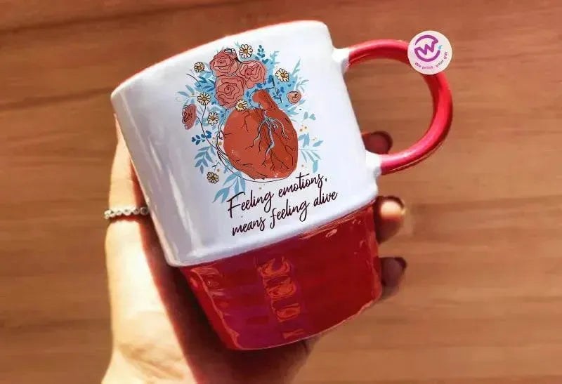 Ribbed Mug - Valentine's Day-love is .... - WE PRINT