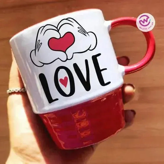 Ribbed Mug - Valentine's Day-love is .... - WE PRINT