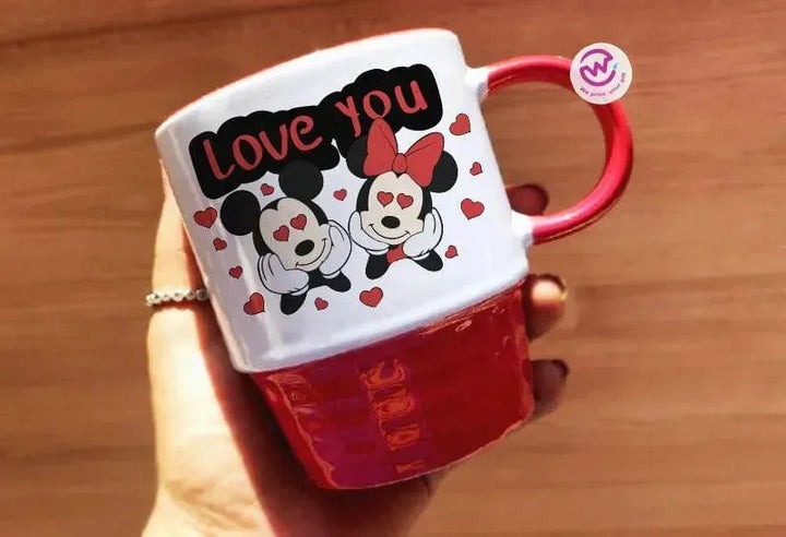 Ribbed Mug - Valentine's Day-love is .... - WE PRINT