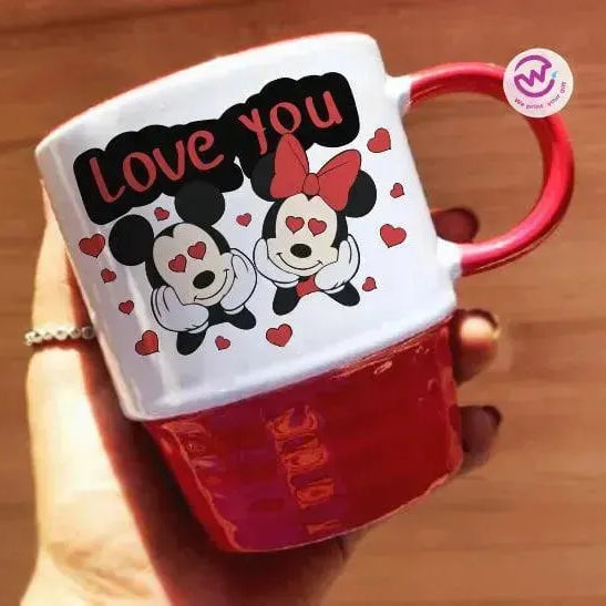 Ribbed Mug - Valentine's Day-love is .... - WE PRINT